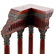 Antique Italian Grand Tour Mahogany Wood & Bronze Roman - 9