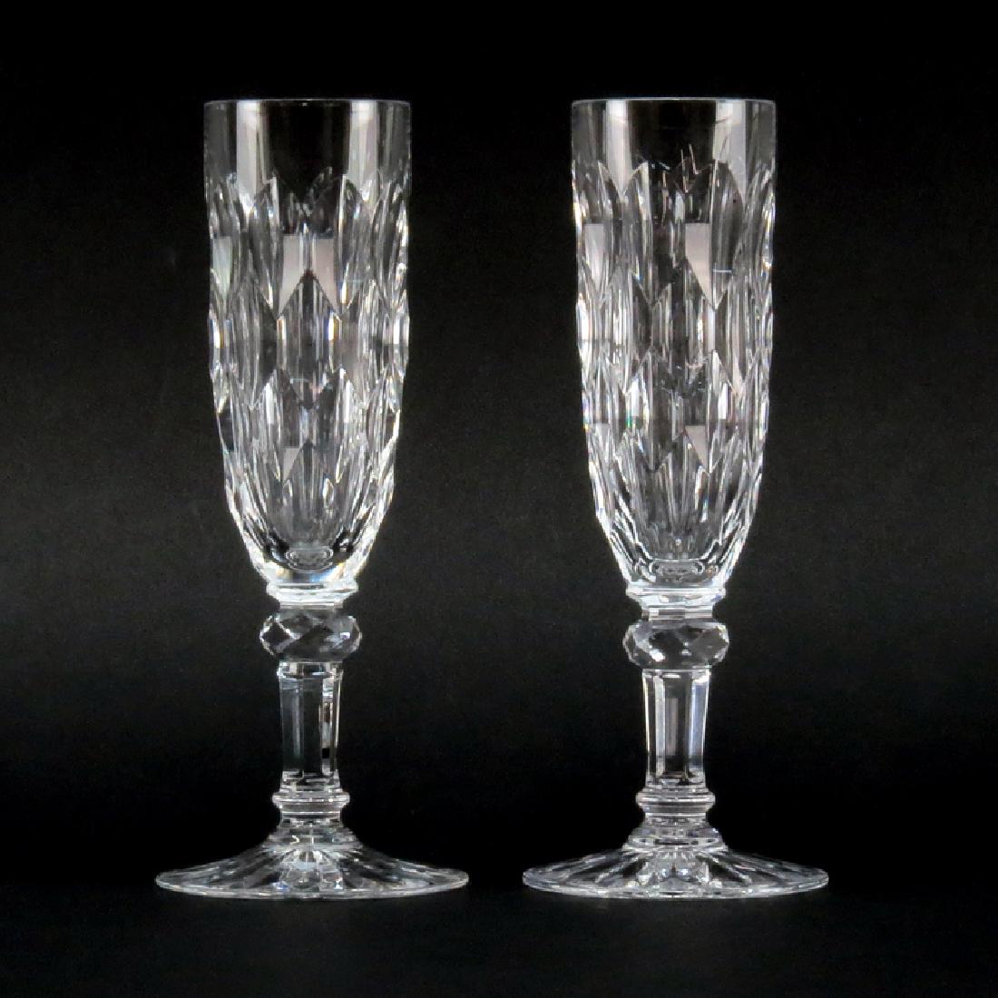 Set of Twelve (12) Baccarat "Juvisy" Cut Crystal (1 of 3)