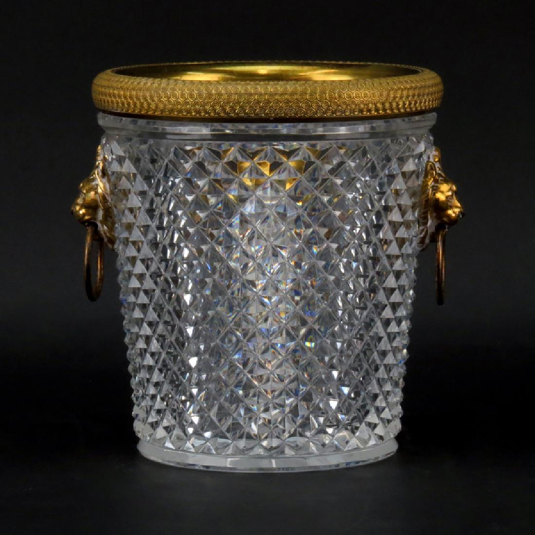 Baccarat Bronze Mounted Crystal Pointe De Diamants Ice (1 of 4)