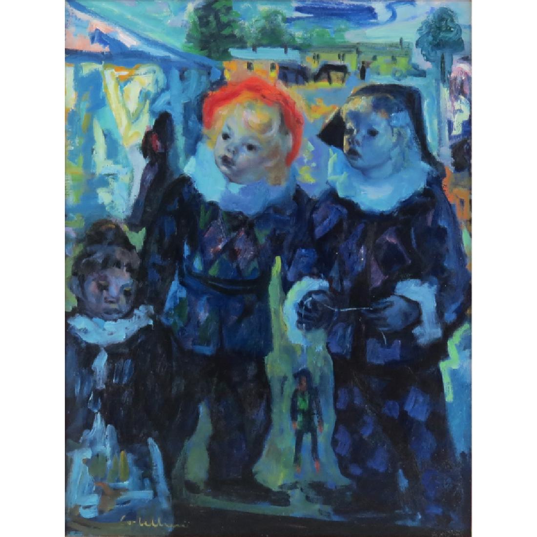 Luigi Corbellini, French/Italian (1901-1968) Oil on (1 of 4)