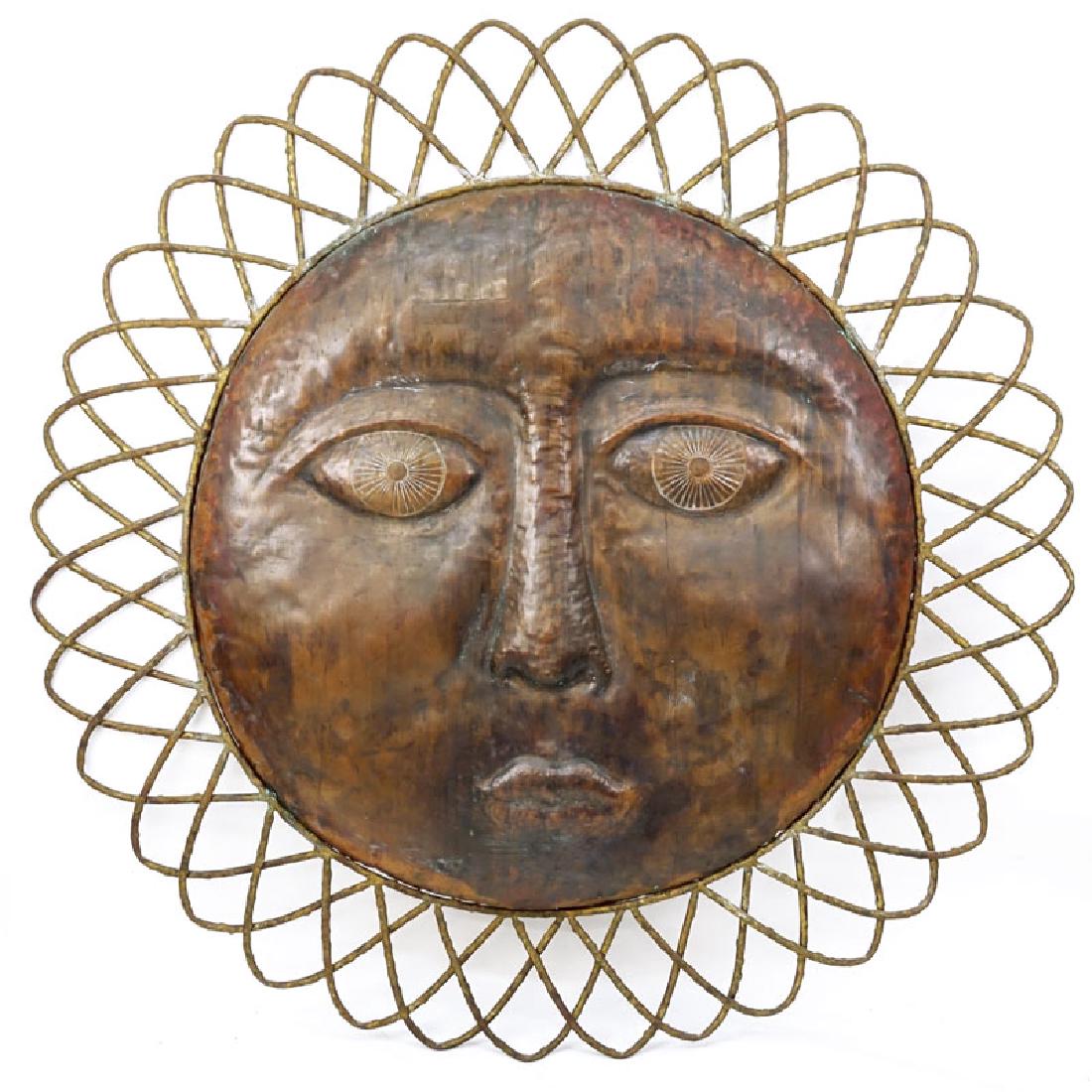 In the manner of Sergio Bustamante Large Copper Sun (1 of 3)
