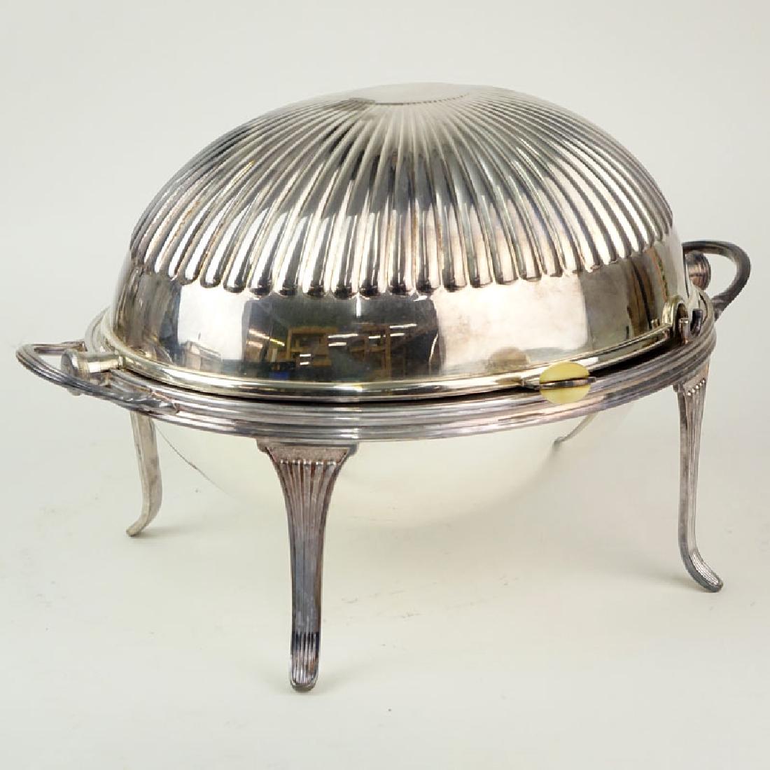 Antique Atkins Brothers Silver Plate Revolving Dome (1 of 5)