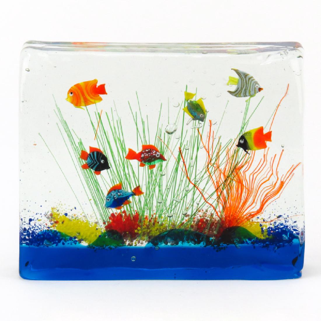 Murano Art Glass Aquarium. Unsigned. Good condition. (1 of 3)