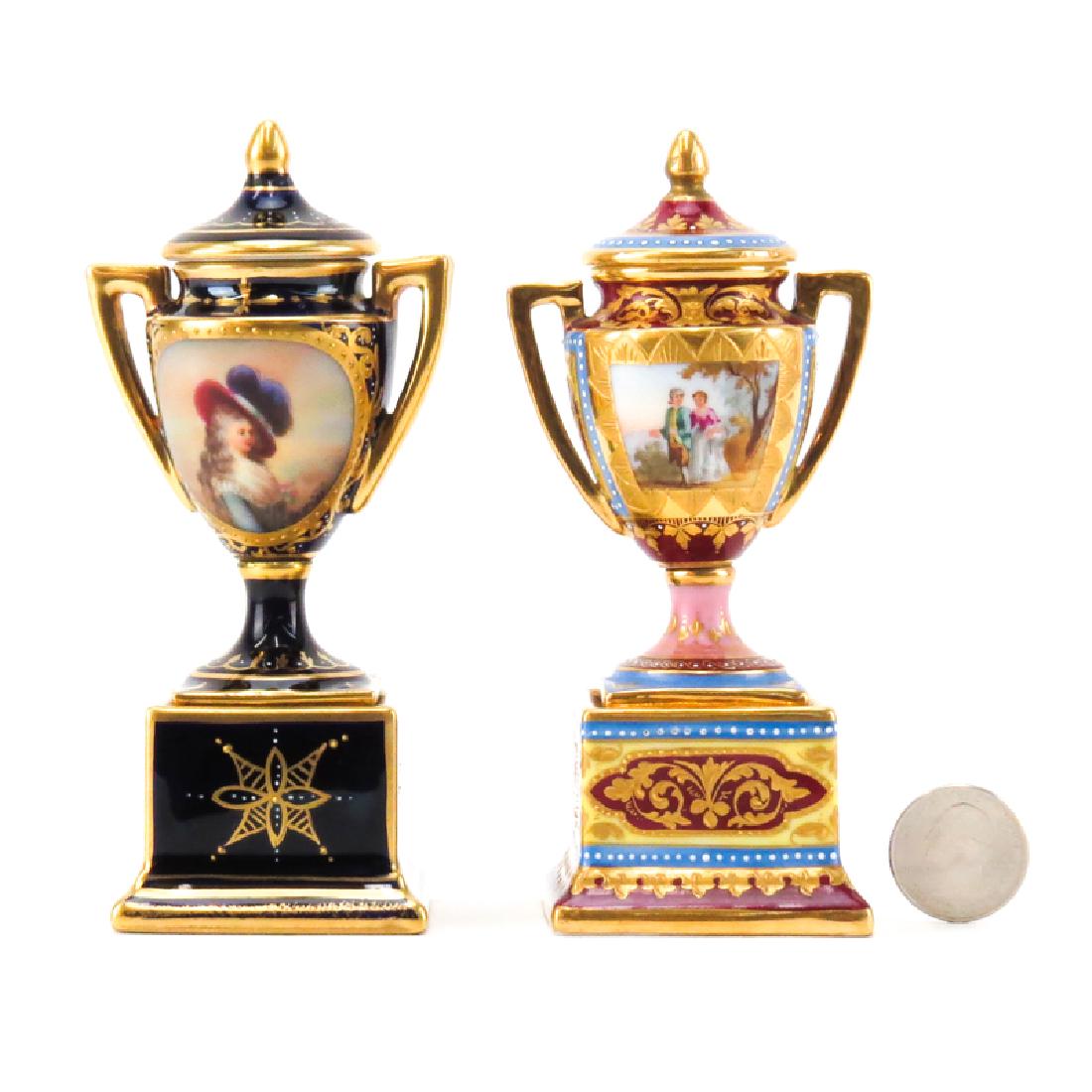 Two (2) Antique Royal Vienna/Rudolstadt Gilt Hand (1 of 5)