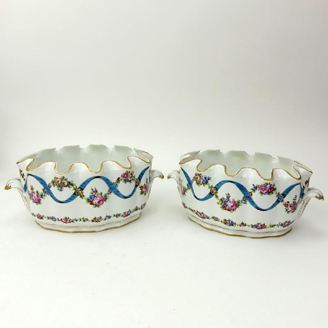 Pair of 18/19th Century French Porcelain Monteiths. (1 of 6)