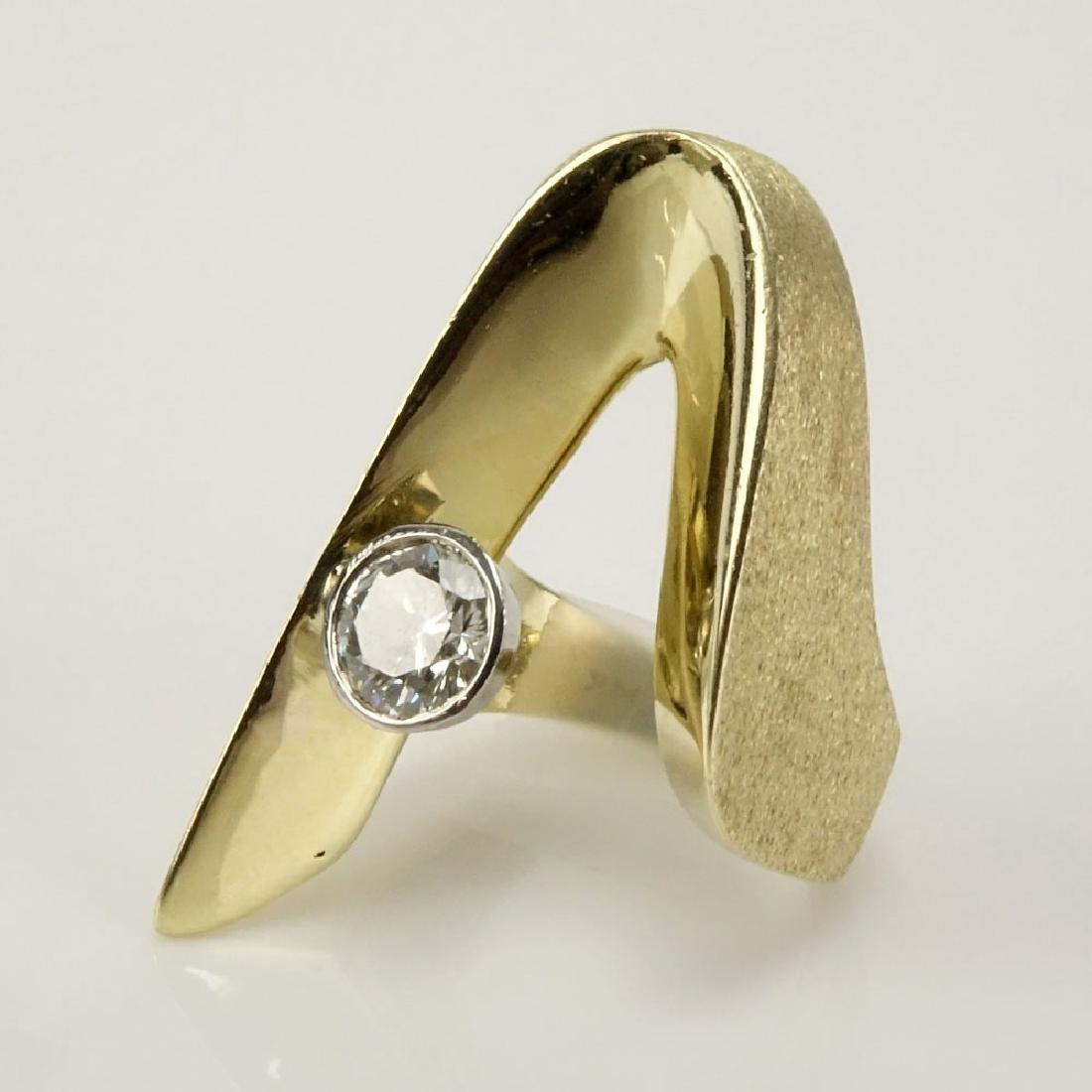 Lady's Retro Approx. .95 Carat Round Brilliant Cut (1 of 5)