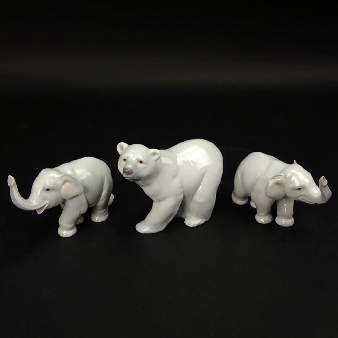 Three (3) Lladro Porcelain Figurines. Includes 2 (1 of 10)