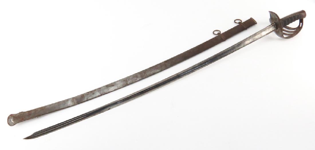 Antique Continental Sword. Patterned blade, dent free (1 of 4)