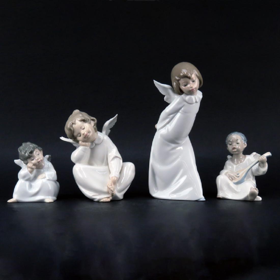 Grouping of Four (4) Lladro Glazed Porcelain Figurine. (1 of 5)