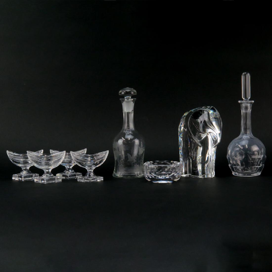 Grouping of Eight (8) Crystal Tabletop Items. Includes: (1 of 6)
