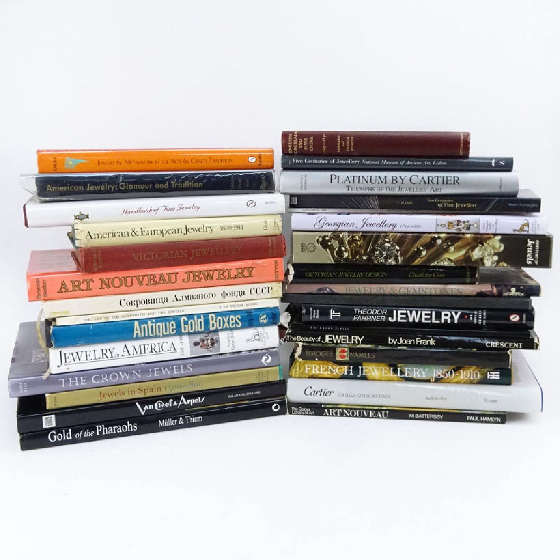 Three Box Lot Of Jewelry, Art and Reference Books. Good (1 of 3)