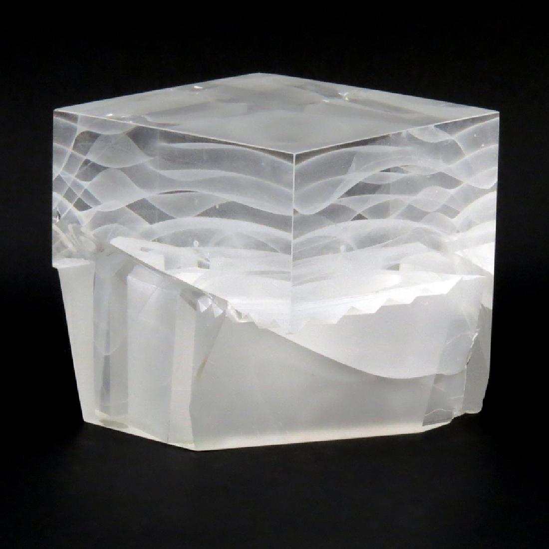 Steven Weinberg, American (b. 1954) Glass Cube (1 of 6)