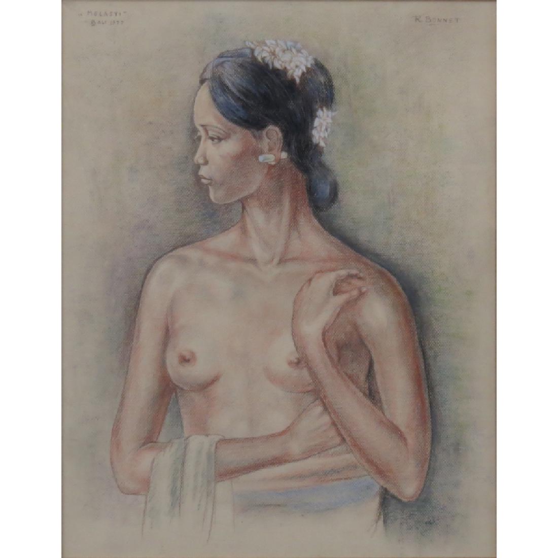 Attributed To: Rudolf Bonnet Dutch (1895-1978) Pastel B (1 of 5)