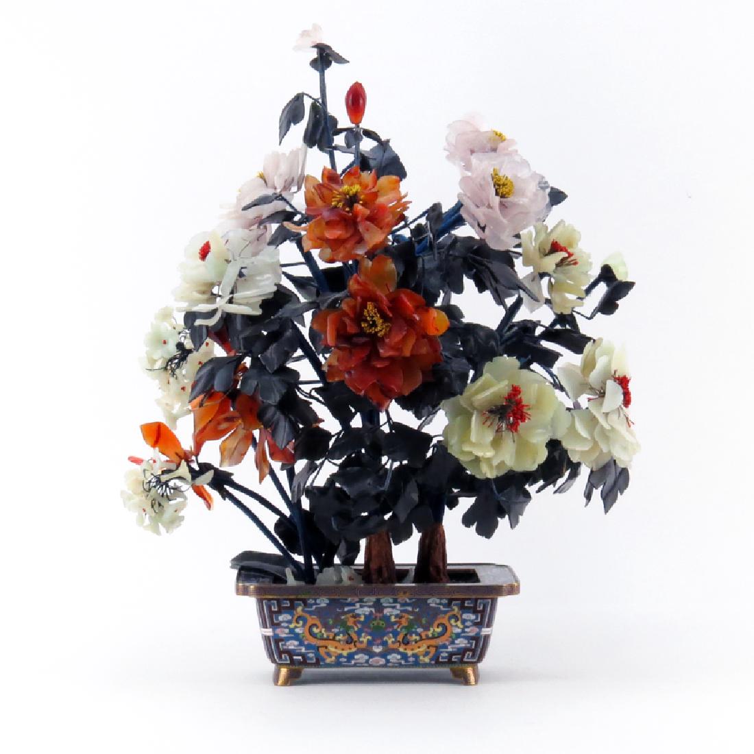 Large 20th Century Chinese  Hardstone Ming Tree in (1 of 3)