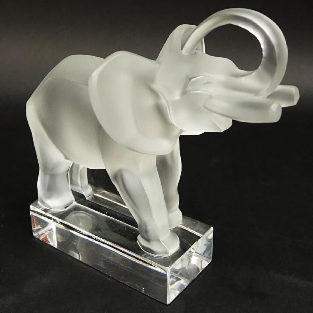Lalique Crystal "Elephant" Figurine/Paperweight. (1 of 8)