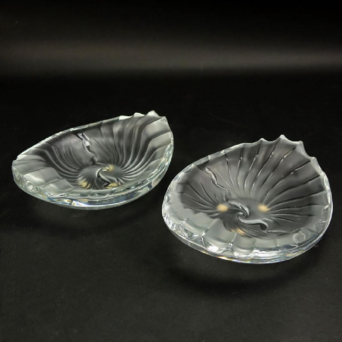 Two (2) Lalique Crystal "Nancy" Bol Ouvert. Signed. (1 of 5)