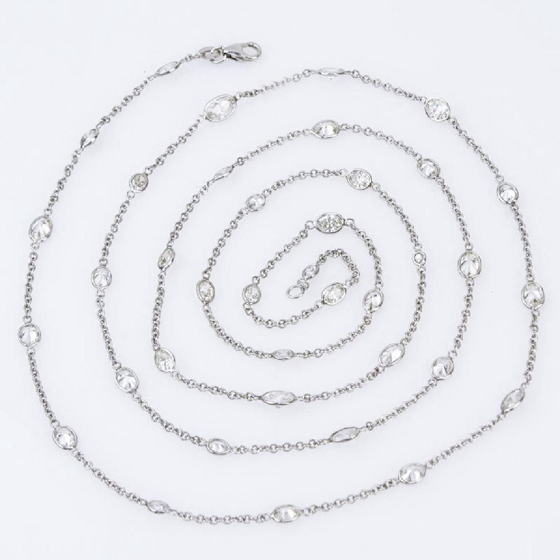 Approx. 11.50 Carat Oval Cut Diamond and 18 Karat White (1 of 5)