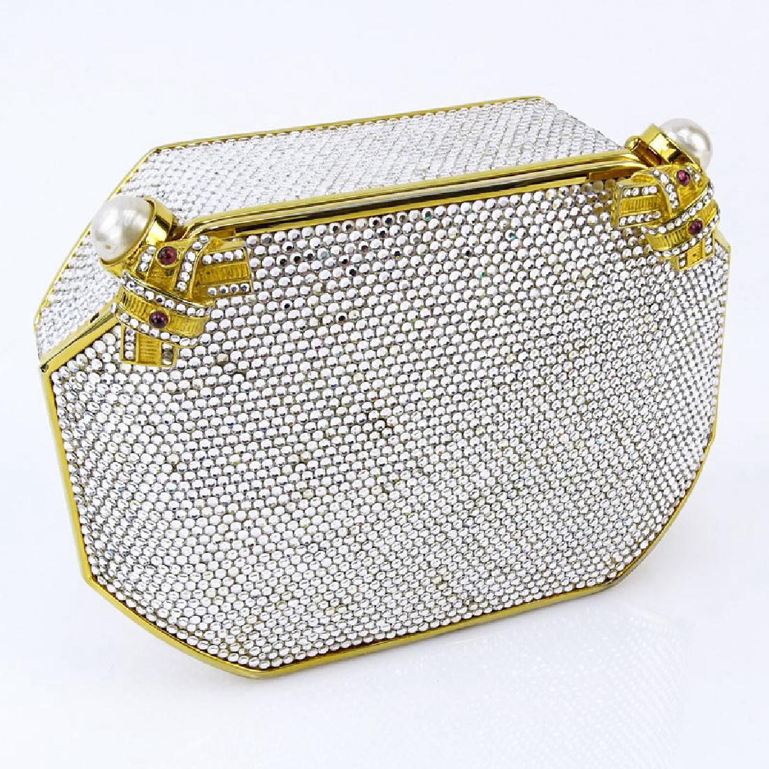Judith Leiber Full Bead Gold Crystal Minaudiere. Criss (1 of 9)