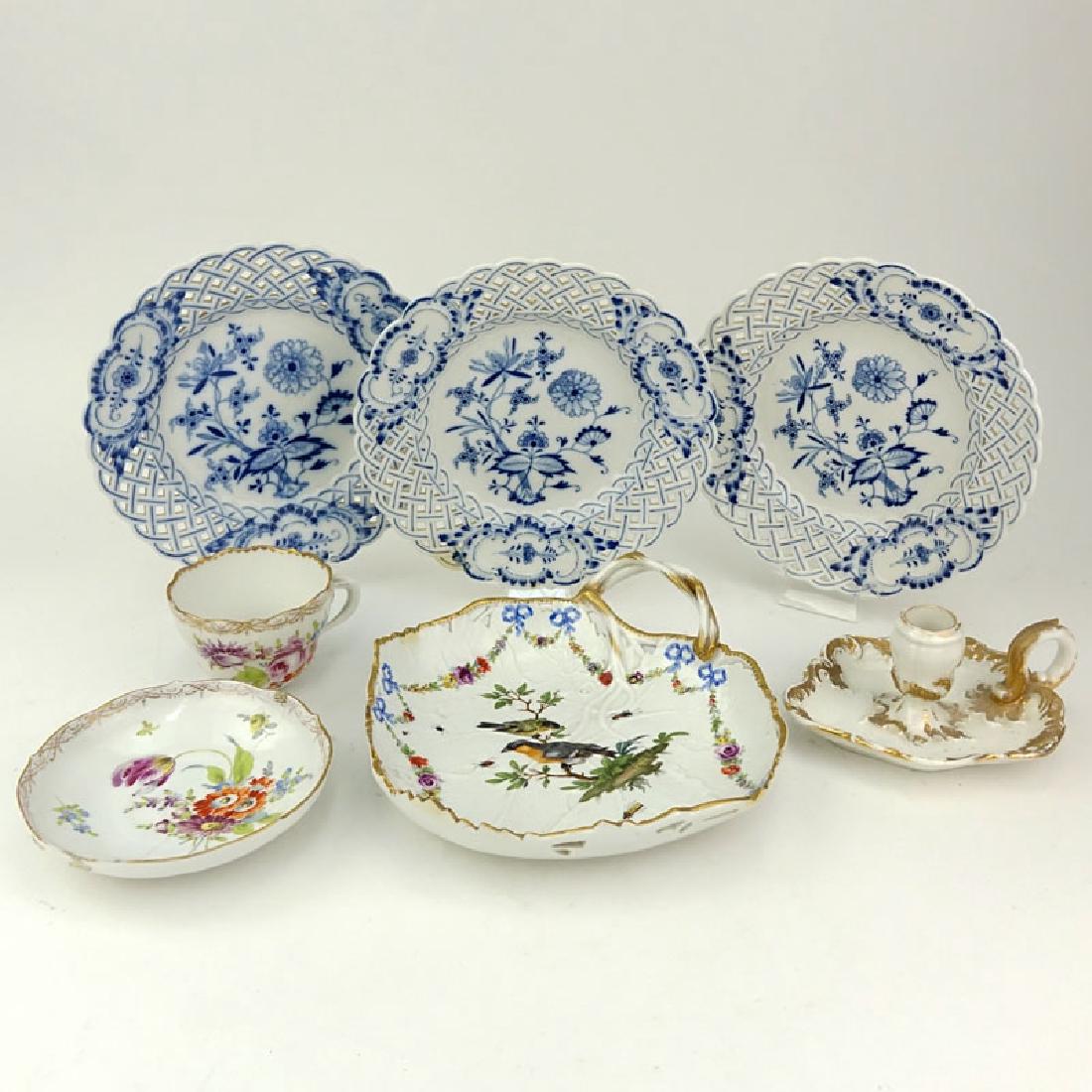 Grouping of Seven (7) Antique Meissen Porcelain (1 of 5)