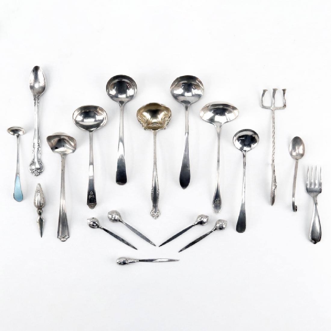 Eighteen (18) Assorted Sterling Silver Tablewares. All (1 of 1)