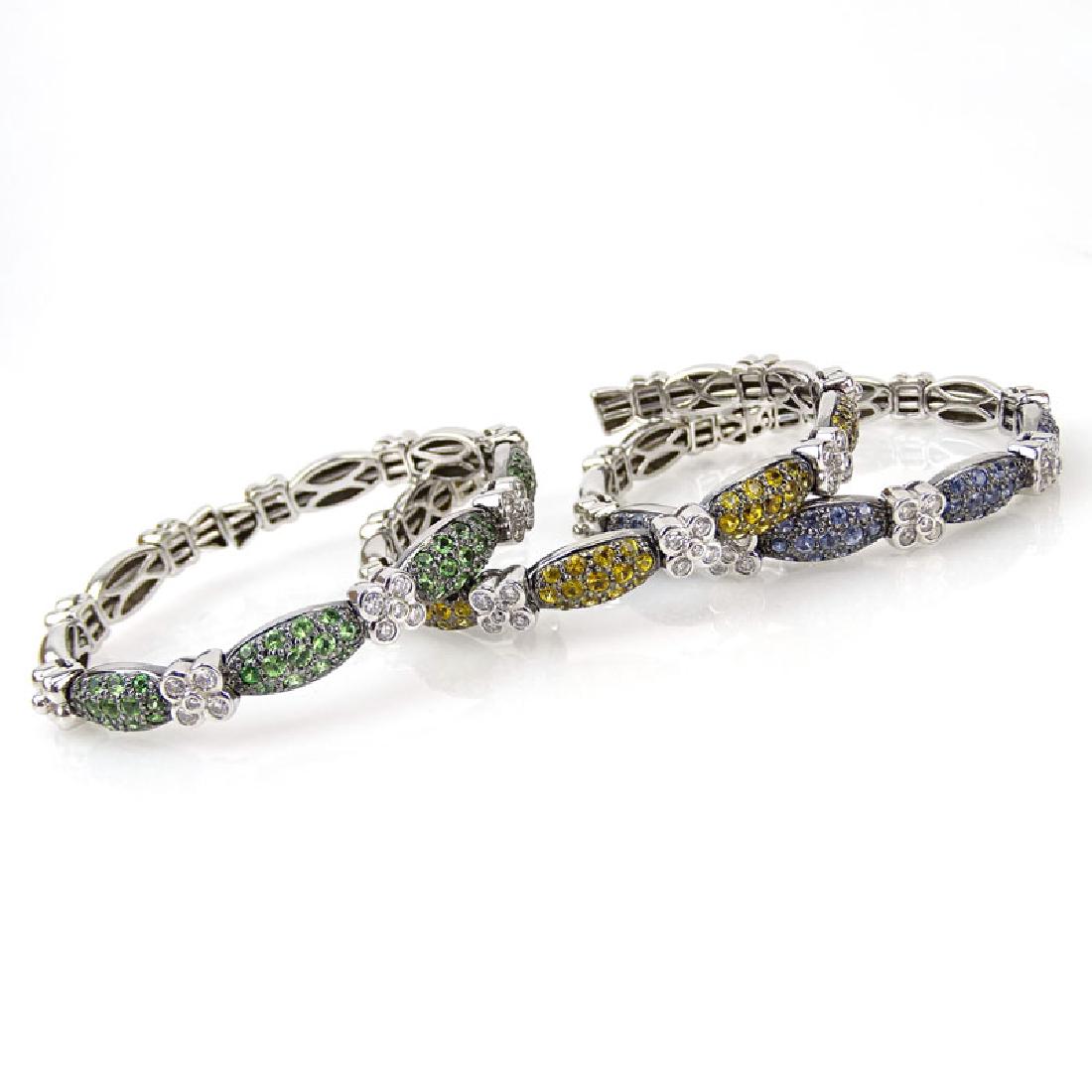 Contemporary Set of Three (3) 18 Karat White Gold, (1 of 4)