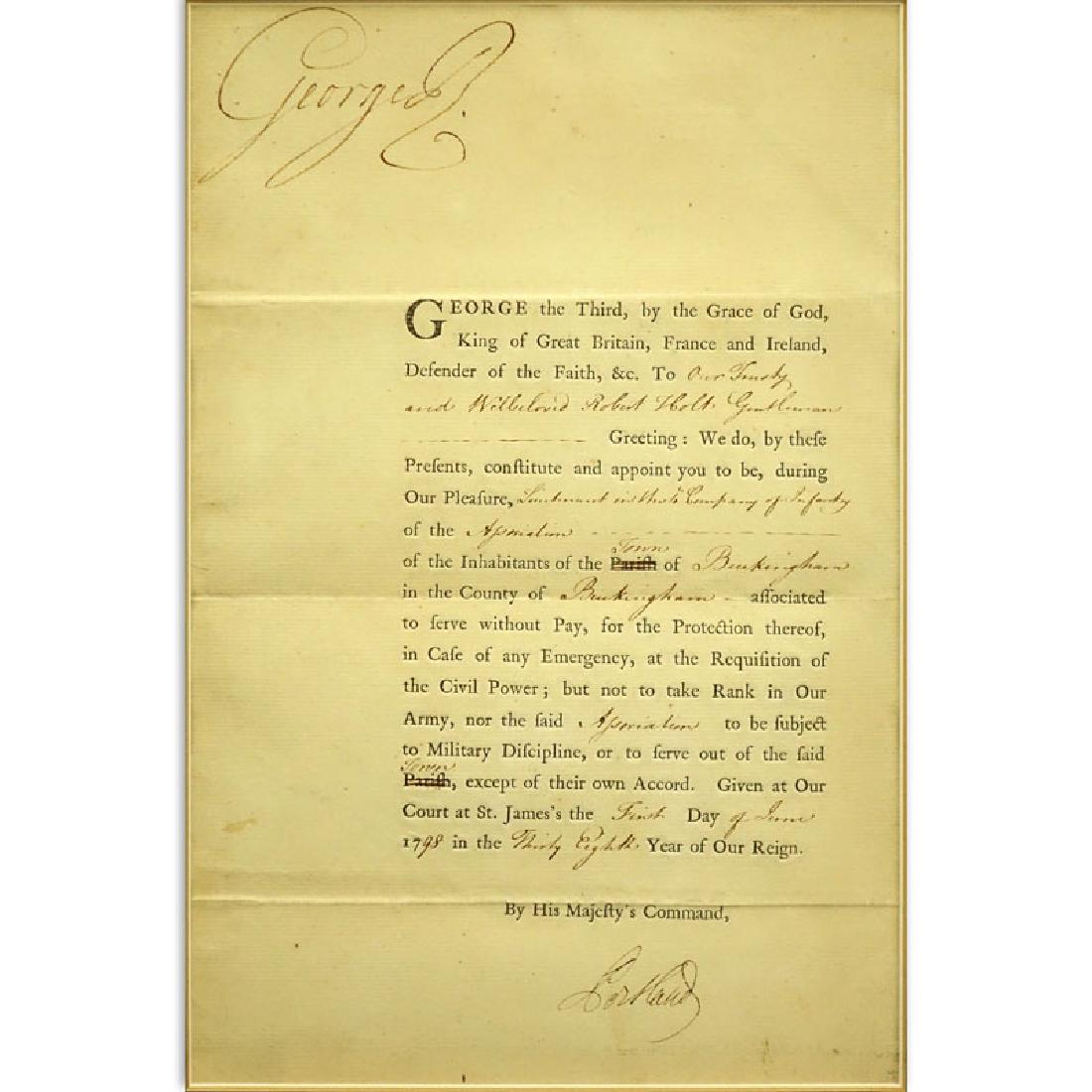 King George III of England (1738-1820) Circa June 1, (1 of 5)