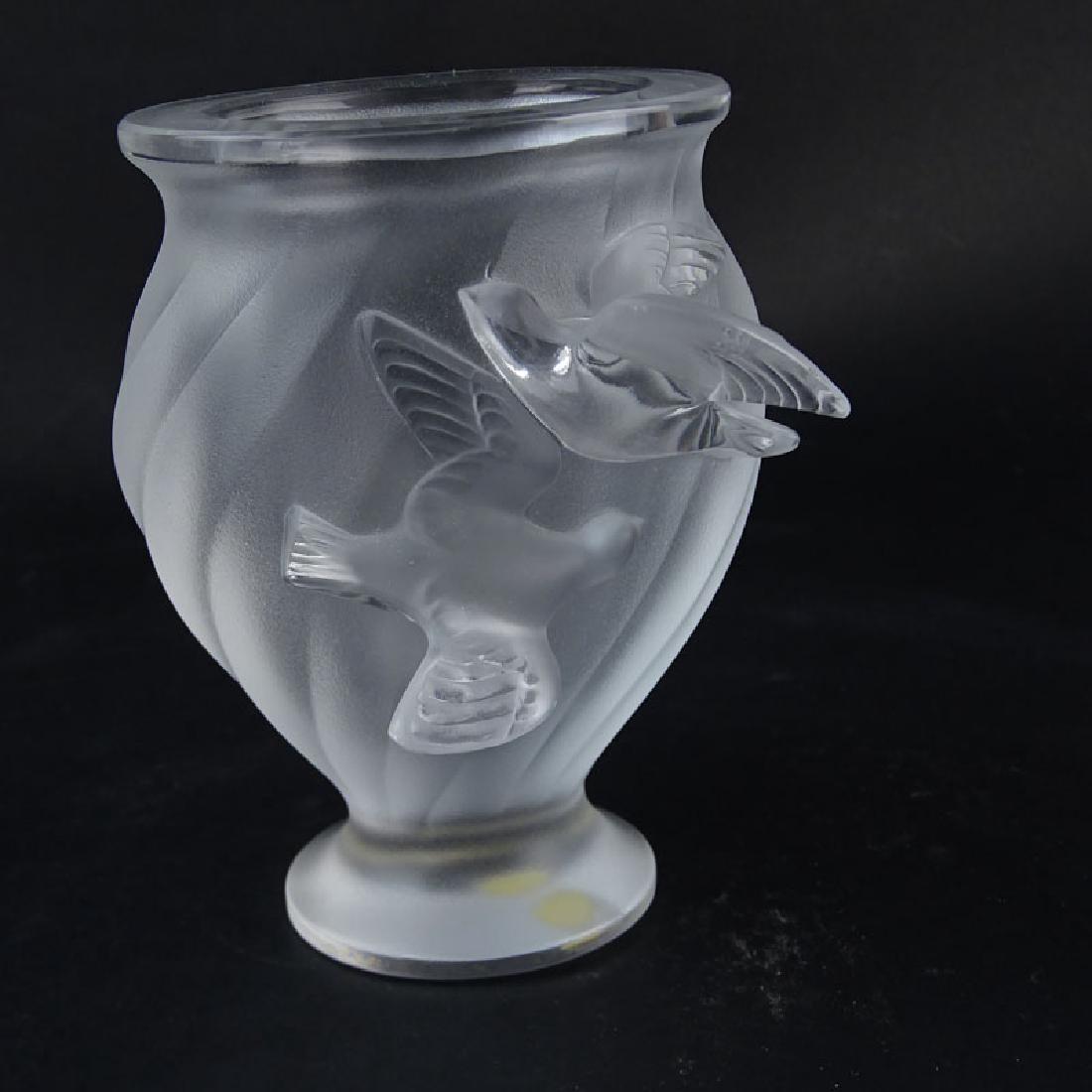 Lalique Crystal "Rosine" Vase. Signed. Good condition. (1 of 7)