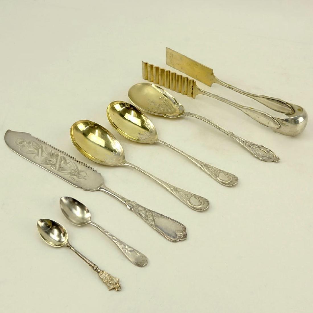 A Lot of Four (4) 800 Silver Serving Pieces and 3 (1 of 6)