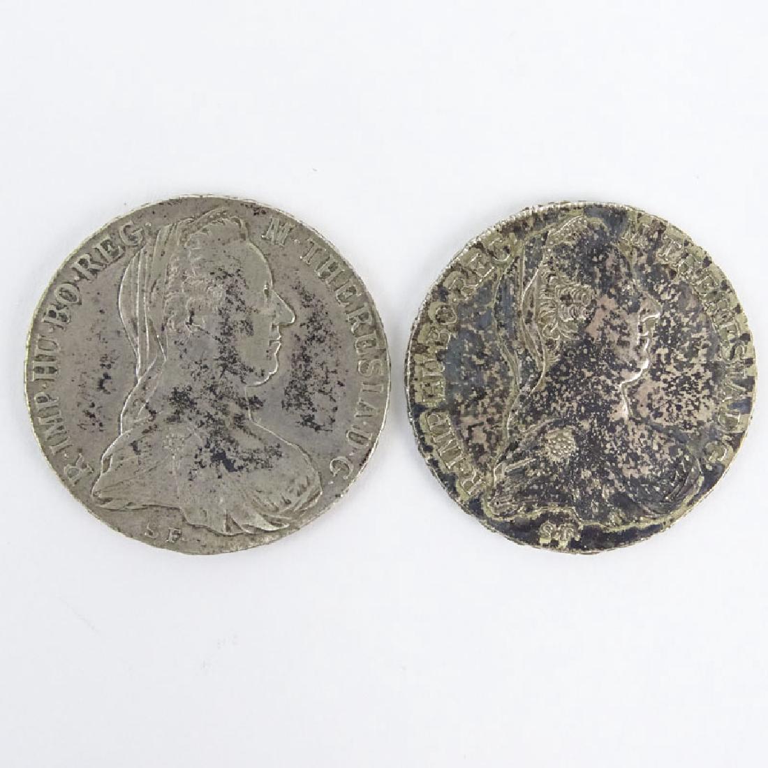 Two (2) Circa 1780 Austrian Silver Thalers. Portrait of (1 of 2)