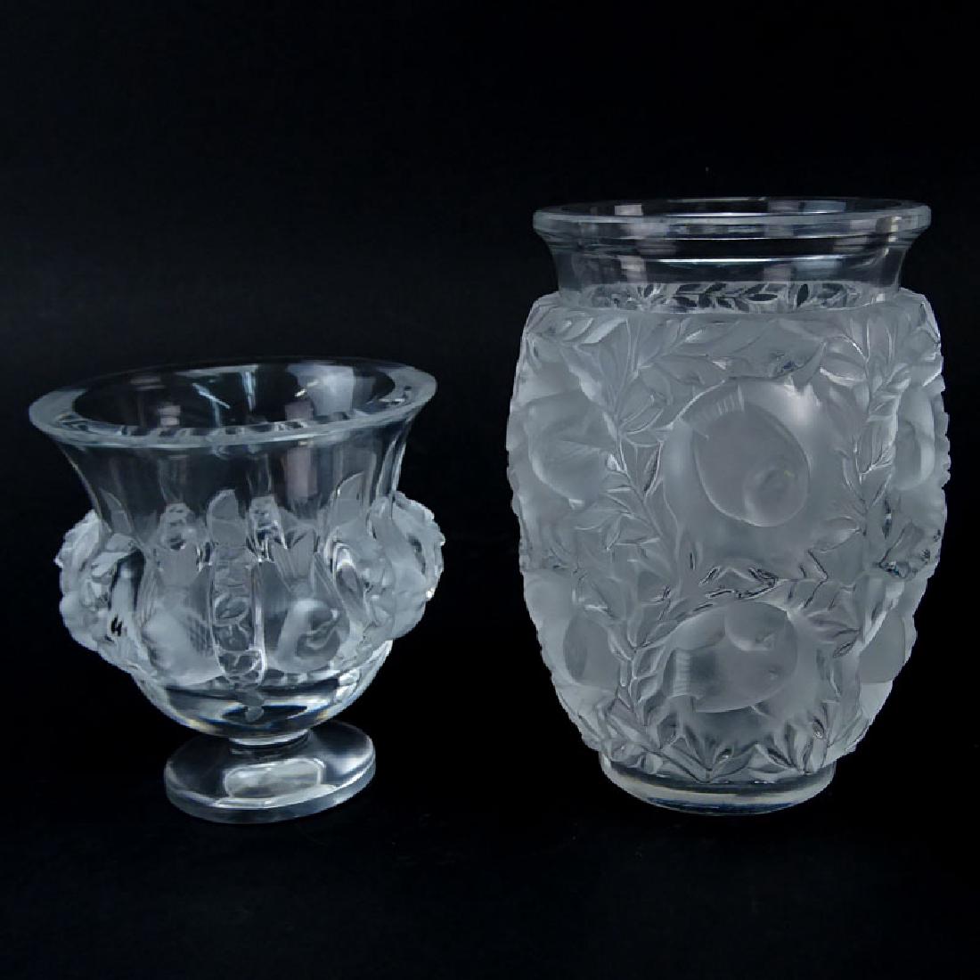 Two (2) Lalique Crystal Vases. Includes "Dampierre". (1 of 6)