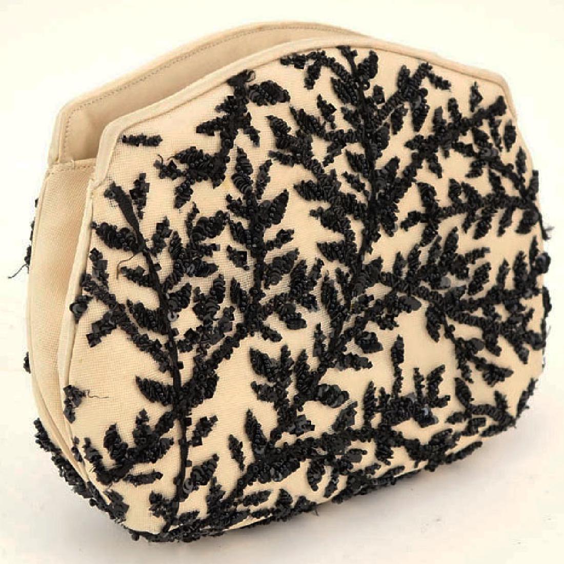 Judith Leiber Fabric and Beaded Evening Bag. Double (1 of 7)