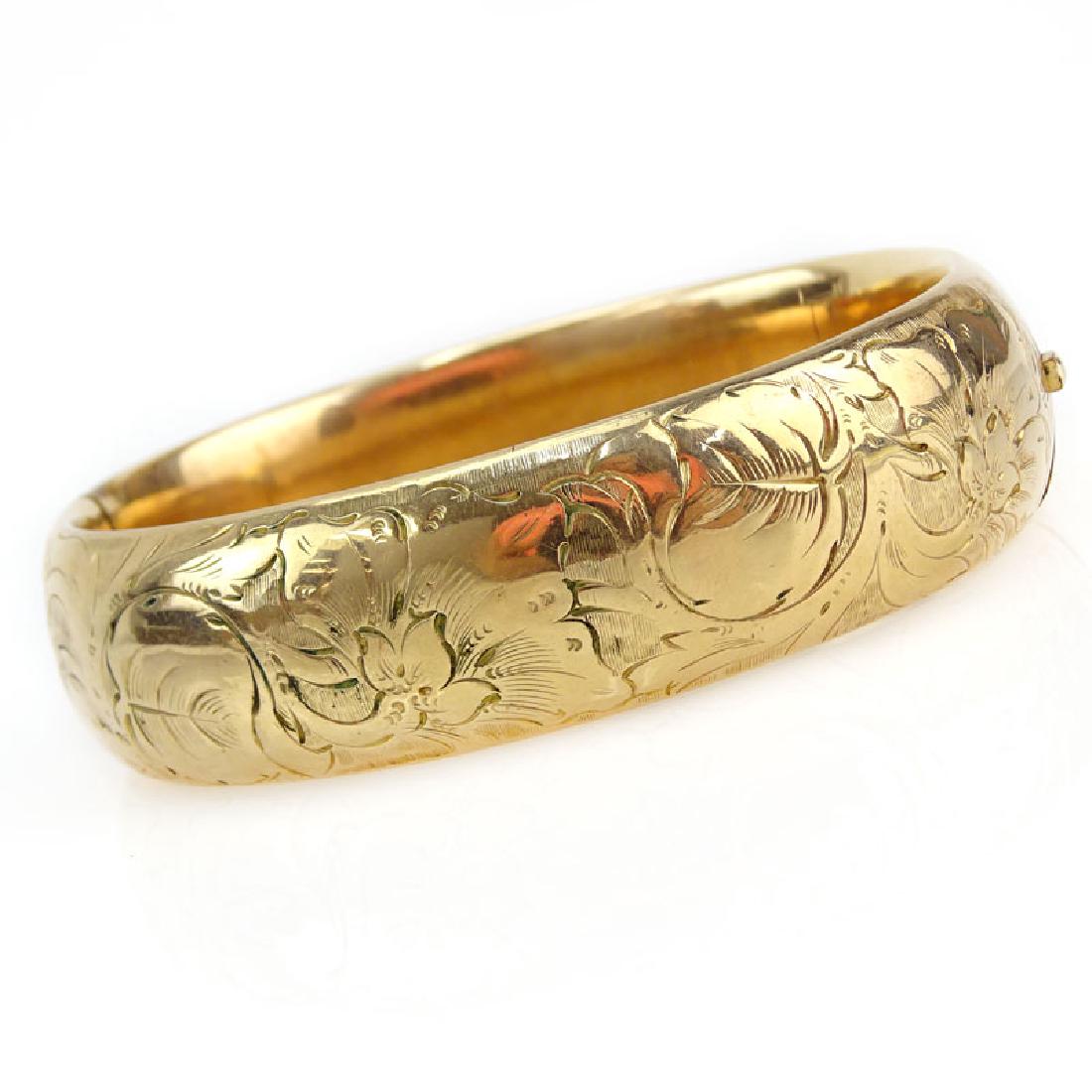 Antique 10 Karat Yellow Gold and Gold Filled Bangle (1 of 3)