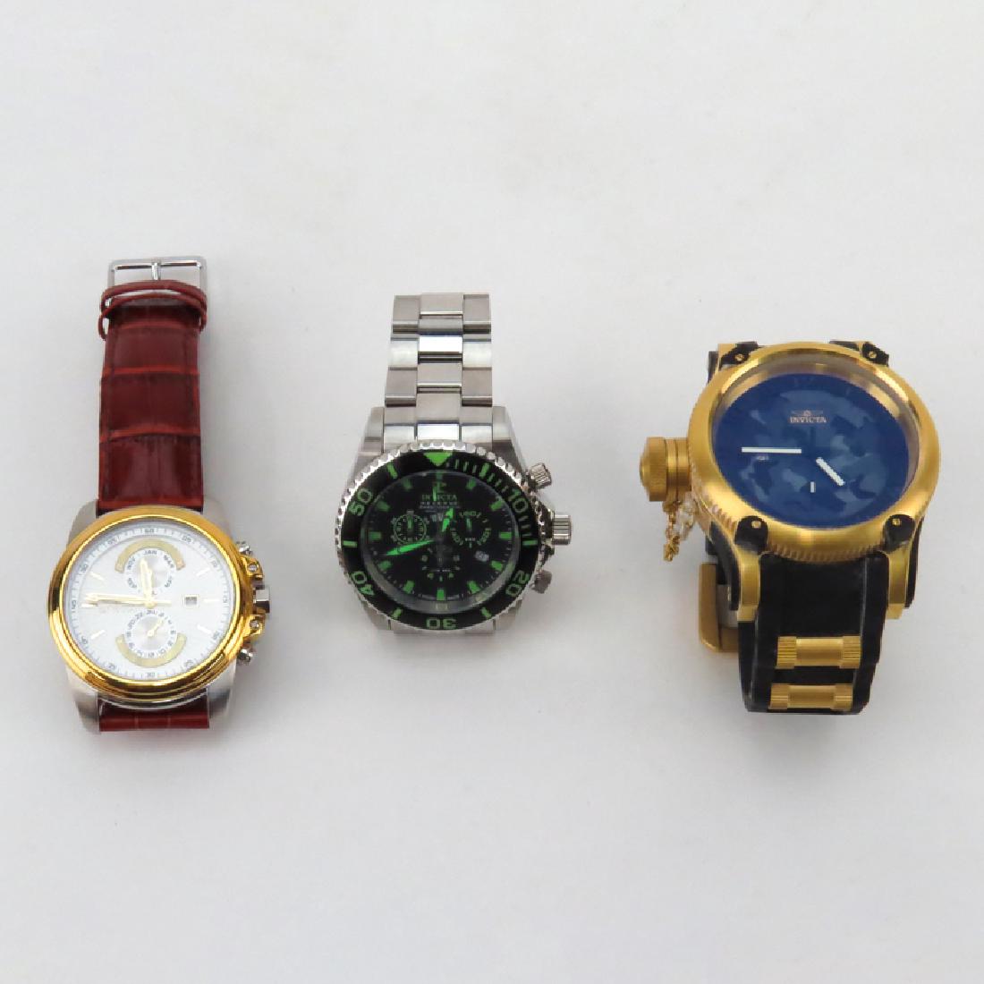 Three (3) Men's Invicta Watches. Includes: Reserve (1 of 4)