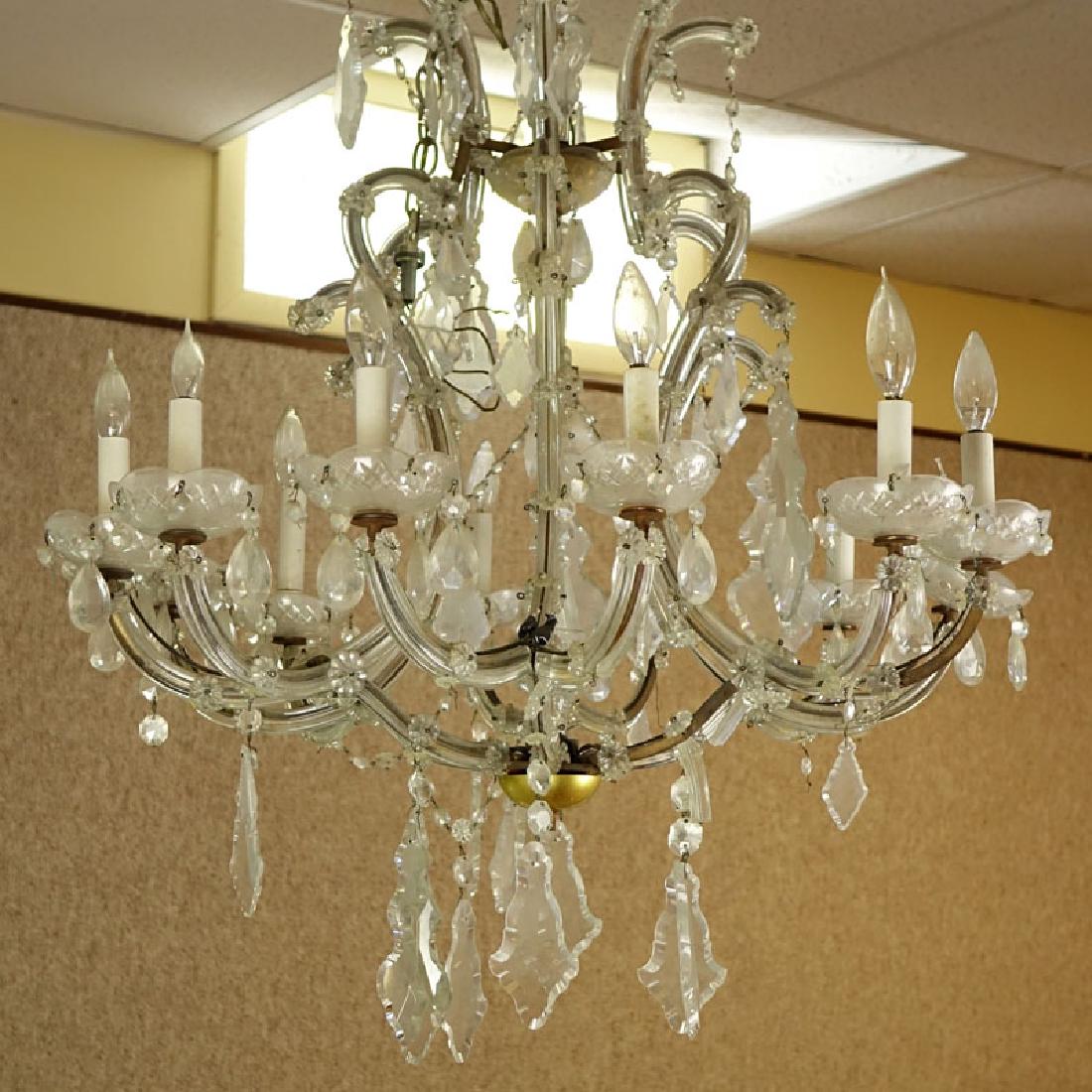 Early 20th Century Maria Theresa style 12 Light Crystal (1 of 4)