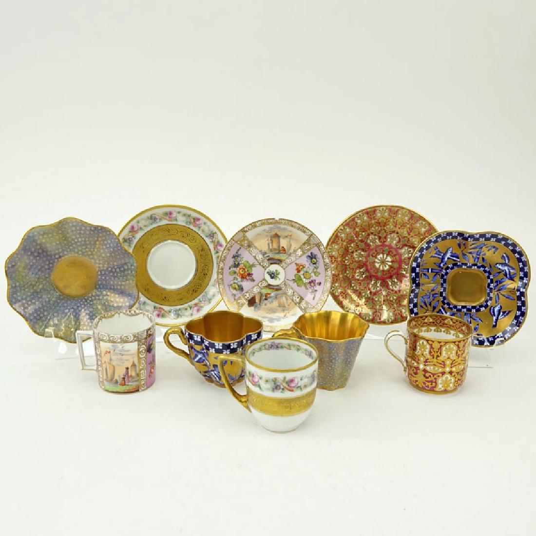 Grouping of Five (5) Vintage Porcelain Demitasse Tea (1 of 9)