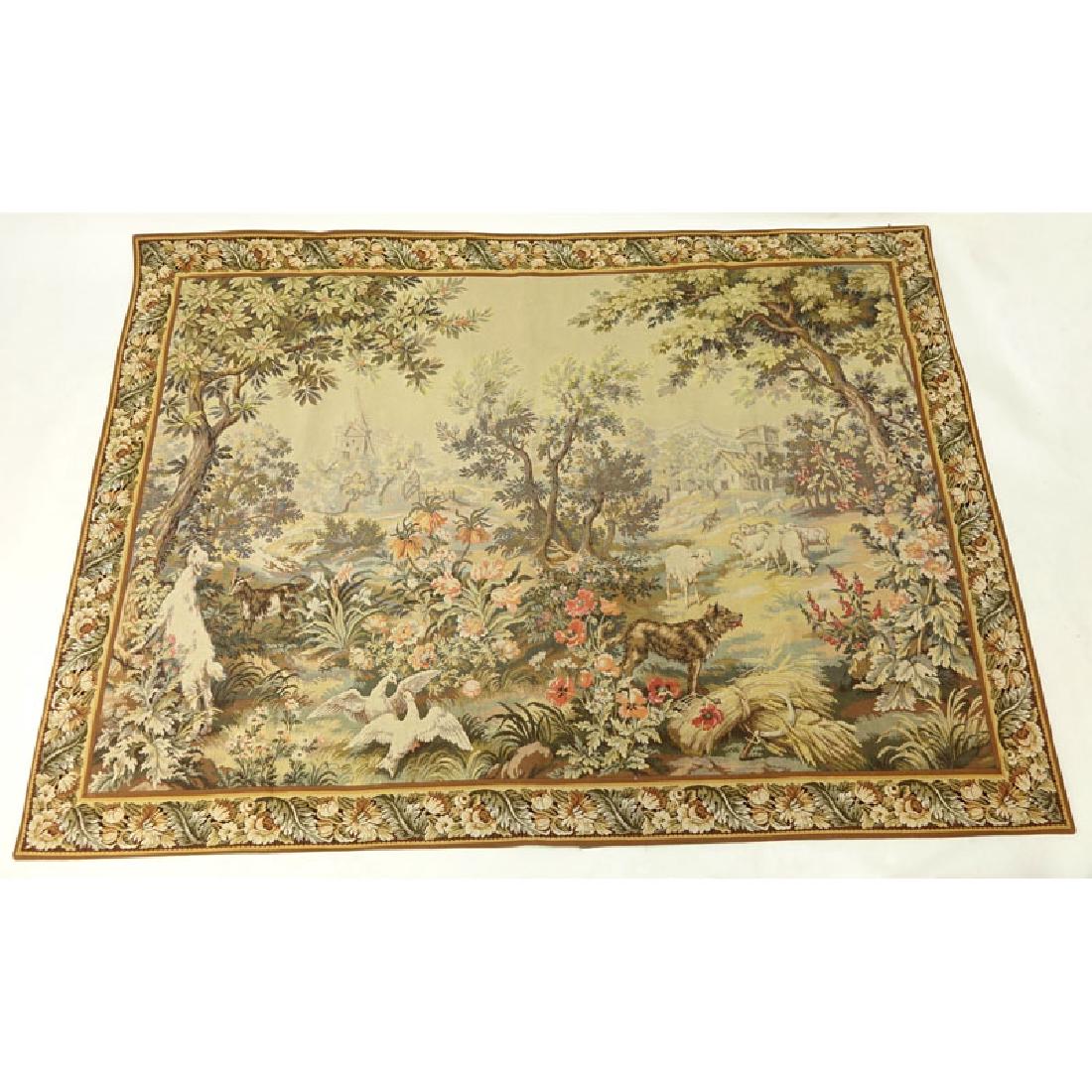 Modern French Style Tapestry Wall Hanging. Unsigned. (1 of 5)