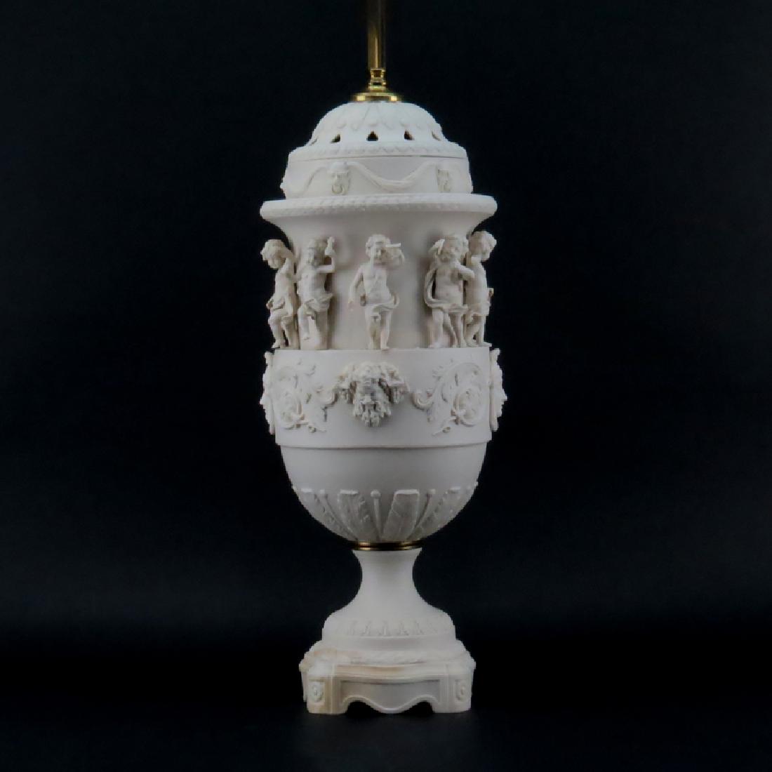 19/20th Century Sevres Style Bisque Figural Lamp with (1 of 6)