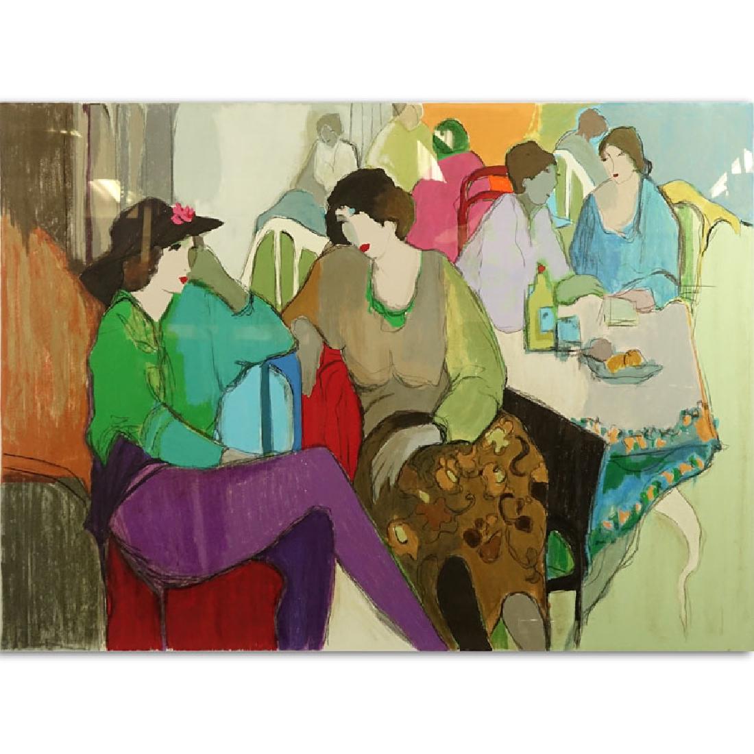 Itzchak Tarkay, Israeli  (1935-2012) "Memory" Color (1 of 5)