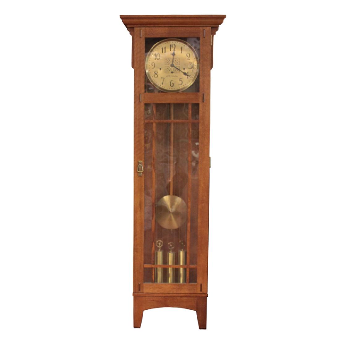 Sligh “Bob Timberlake” Mission Style Oak Grandfather (1 of 4)