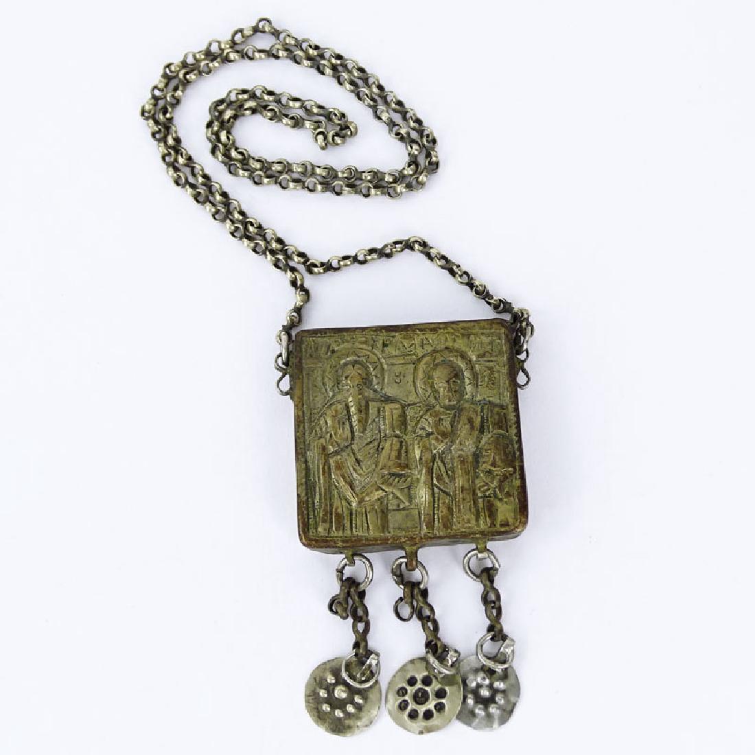 19th Century or Earlier Greek Silver Icon / Reliquary (1 of 5)