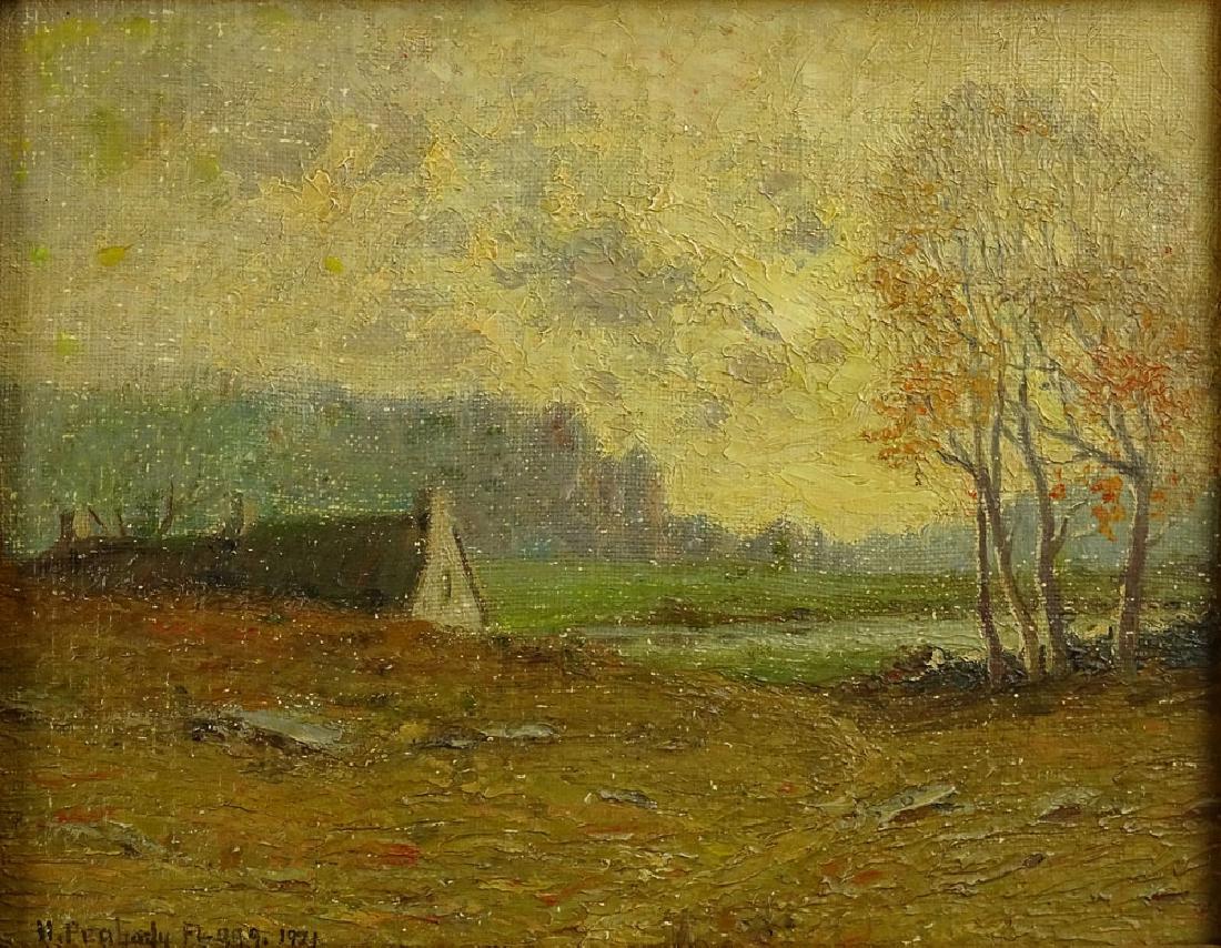 H. Peabody Flagg, American (1859-1937) Oil on Canvas (1 of 6)