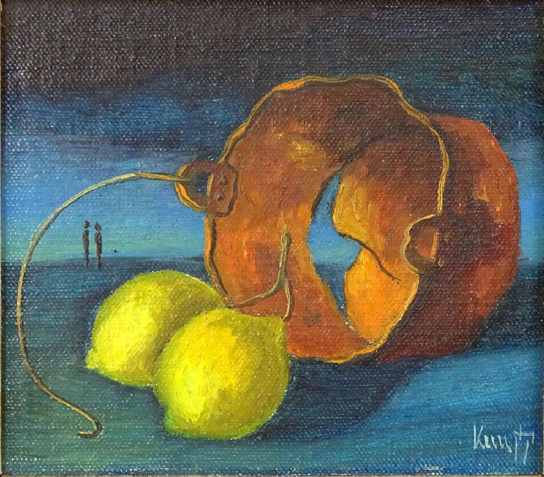 Modern Decorative Oil on Panel signed Kern. Good (1 of 4)