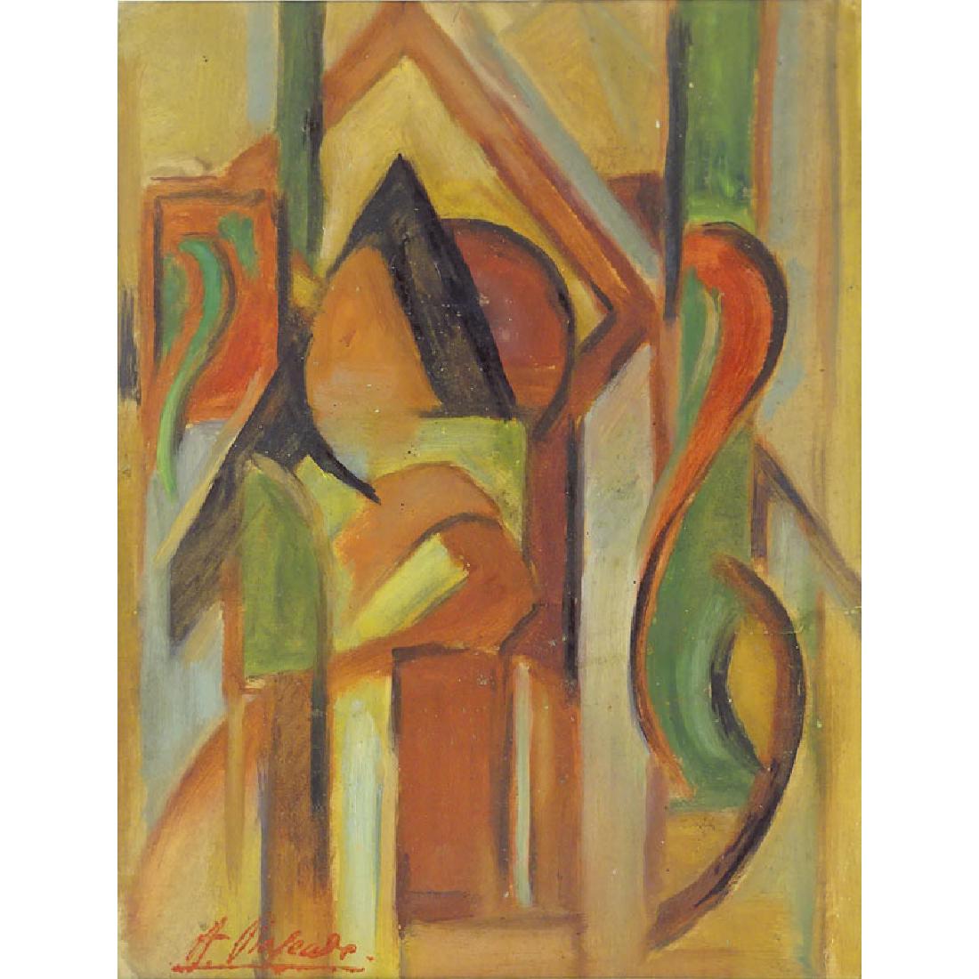 Andre Rageade, French (1890 - 1970) Gouache on card (1 of 5)