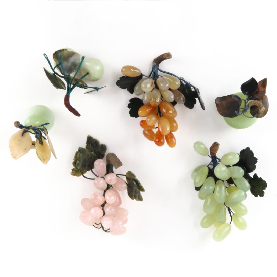 Six (6) 20th Century Chinese Hardstone Models of (1 of 3)