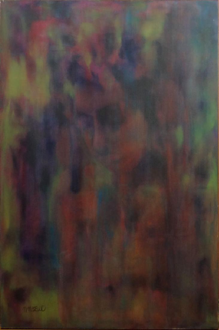 Contemporary Oil on Canvas "Portrait". Signed N Noble. (1 of 4)