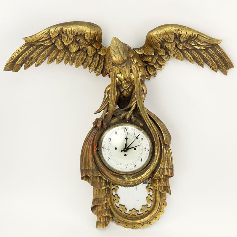 18/19th Century Continental Carved Gilt Wood Eagle Wall (1 of 5)