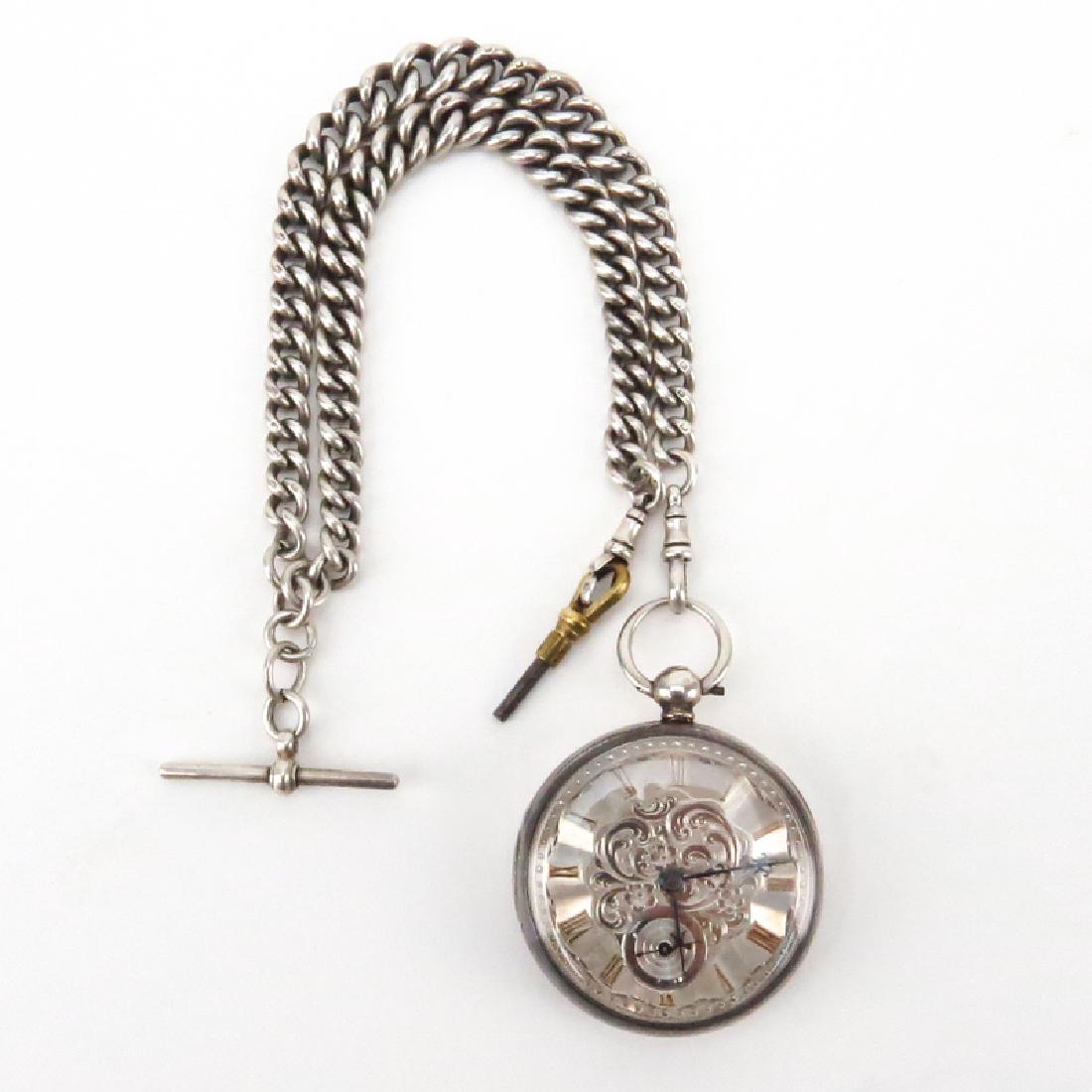 Circa 1851 London Sterling Silver Open Face Fusee (1 of 5)