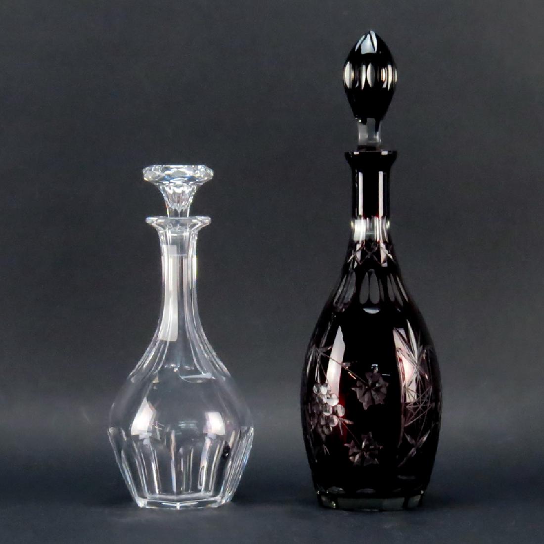 Grouping of Two (2) Vintage Decanters. Includes: (1 of 4)
