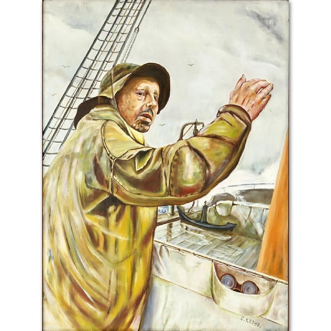 Christian Krohg, Norwegian (1852 - 1925) Oil on canvas (1 of 5)