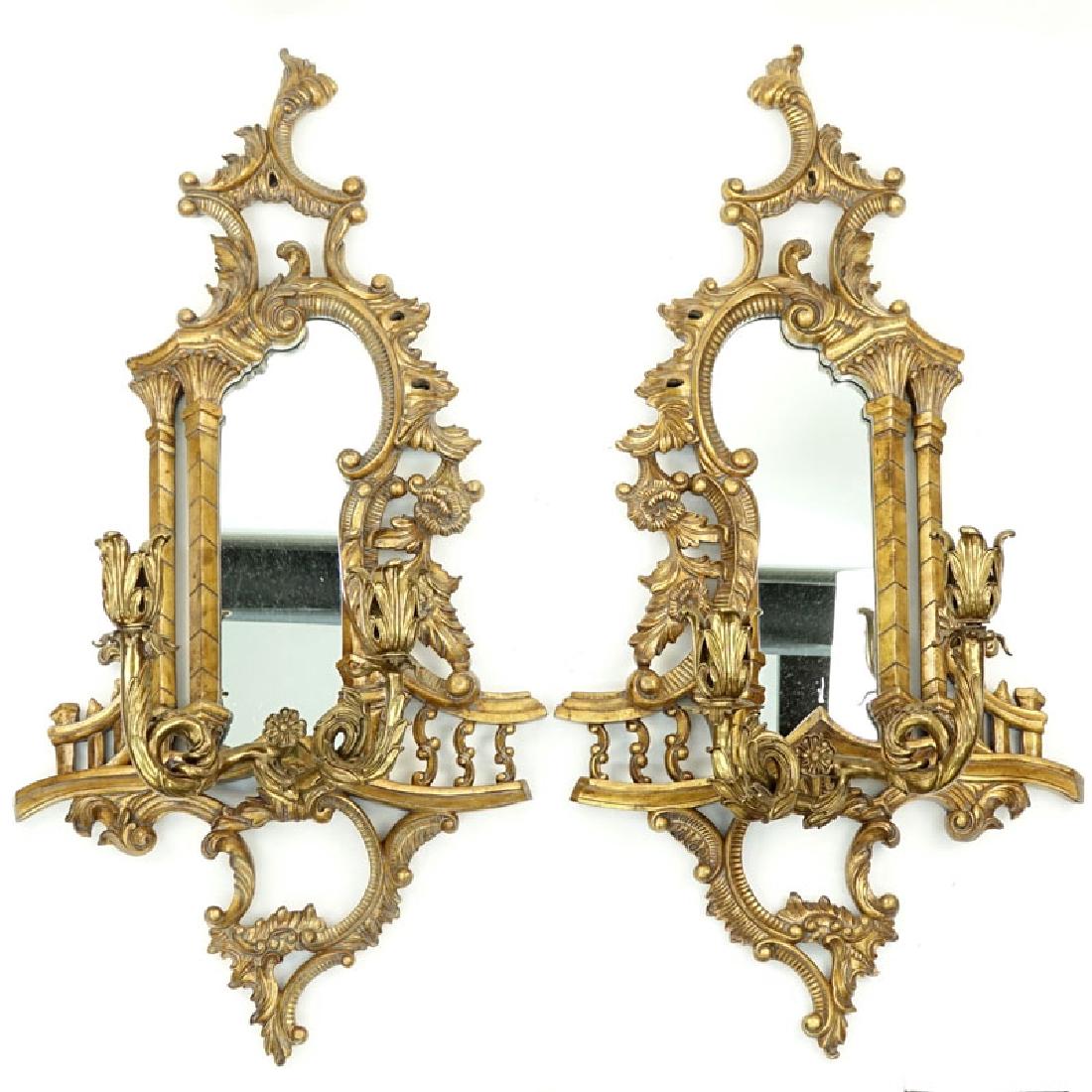 Pair of Modern Georgian Style Giltwood and Bronze (1 of 4)